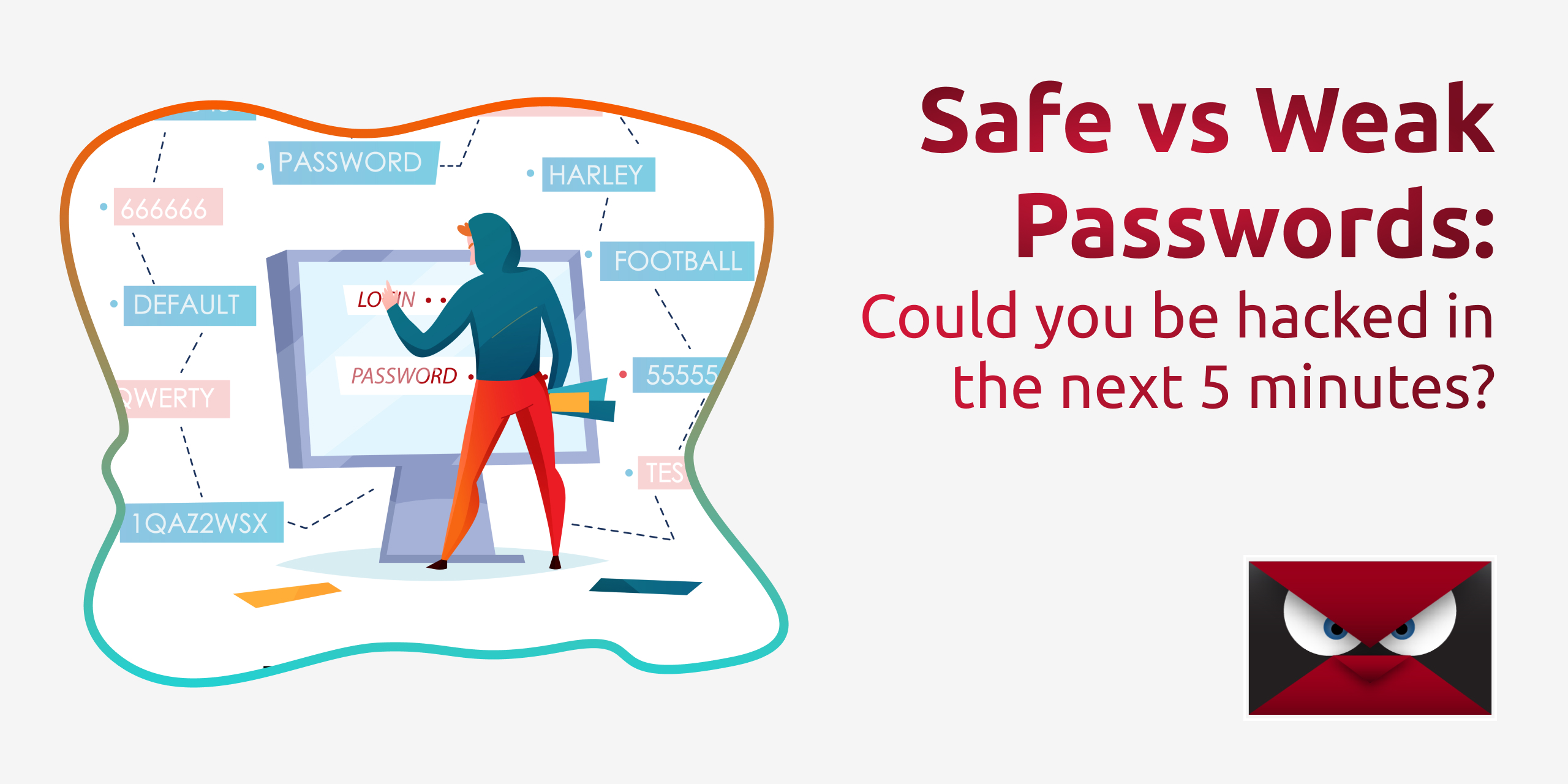 Safe vs Weak Passwords: Could you be hacked in the next 5 minutes?